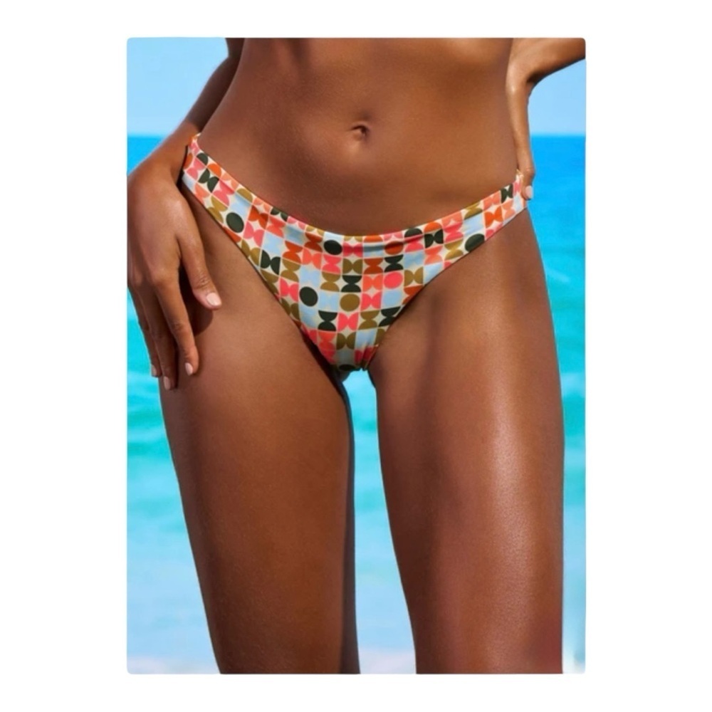 Maaji Geogame Flirt Thin Side Reversible Bikini Bottom NWT